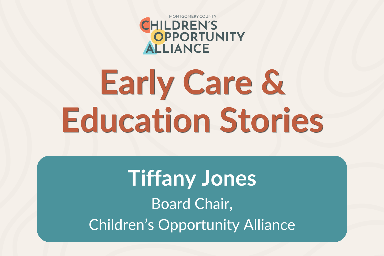 Tiffany Jones, Chair of the Board