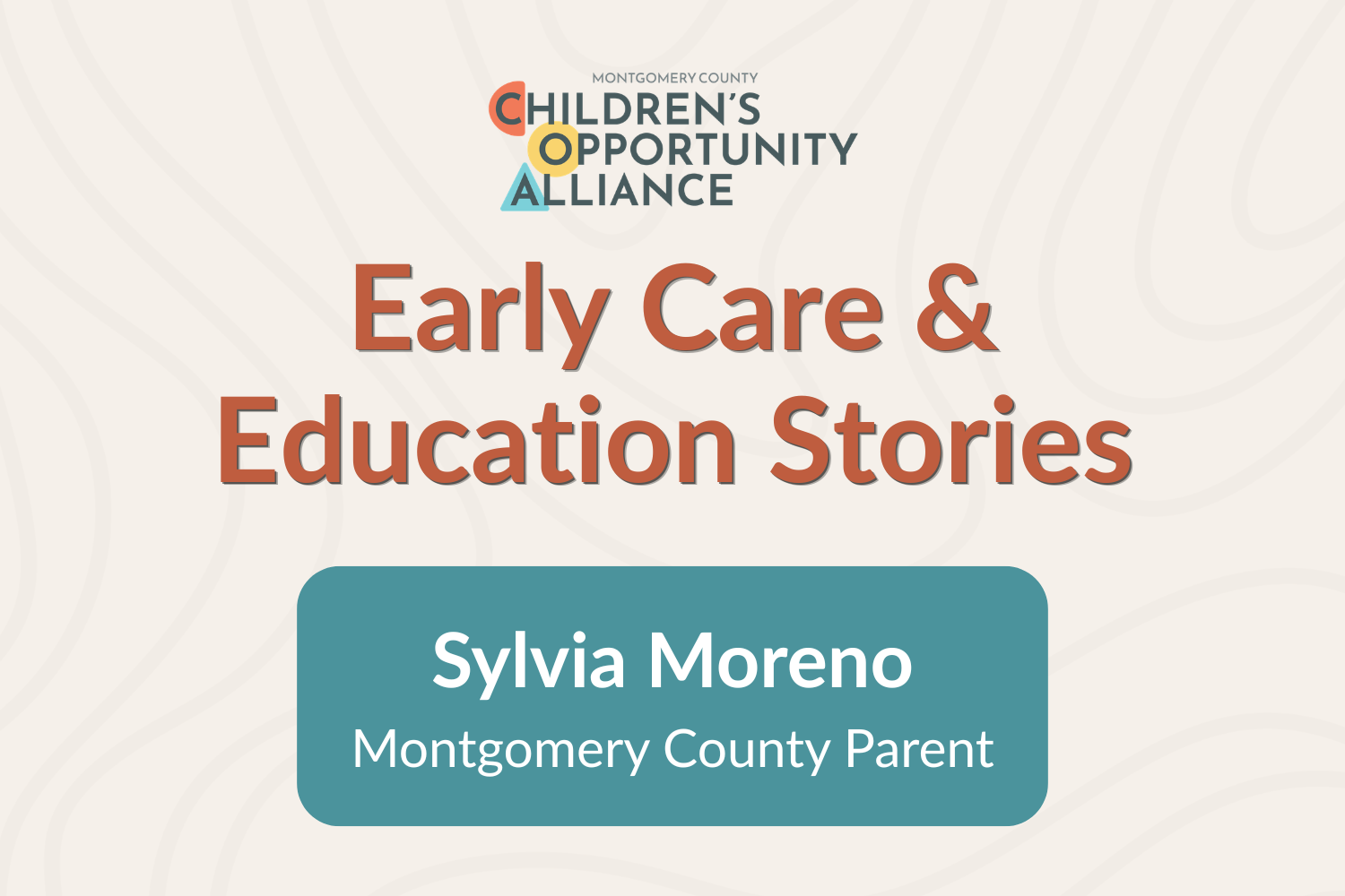 Sylvia Moreno, Montgomery County Parent