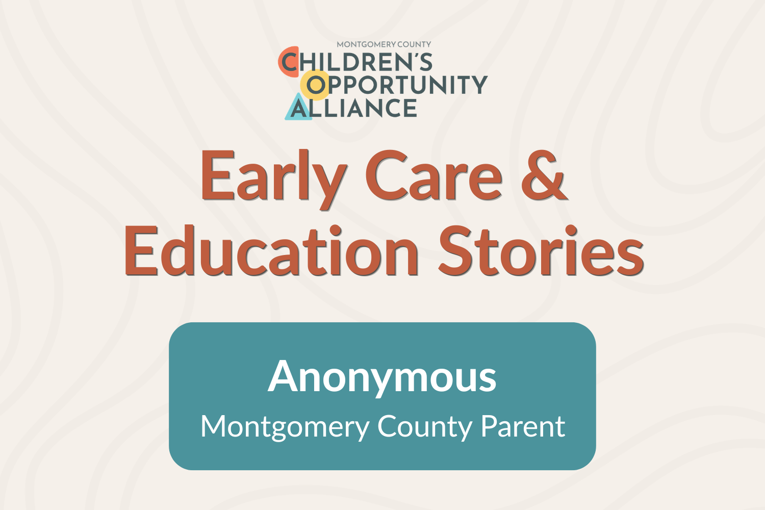 Anonymous, Montgomery County Parent