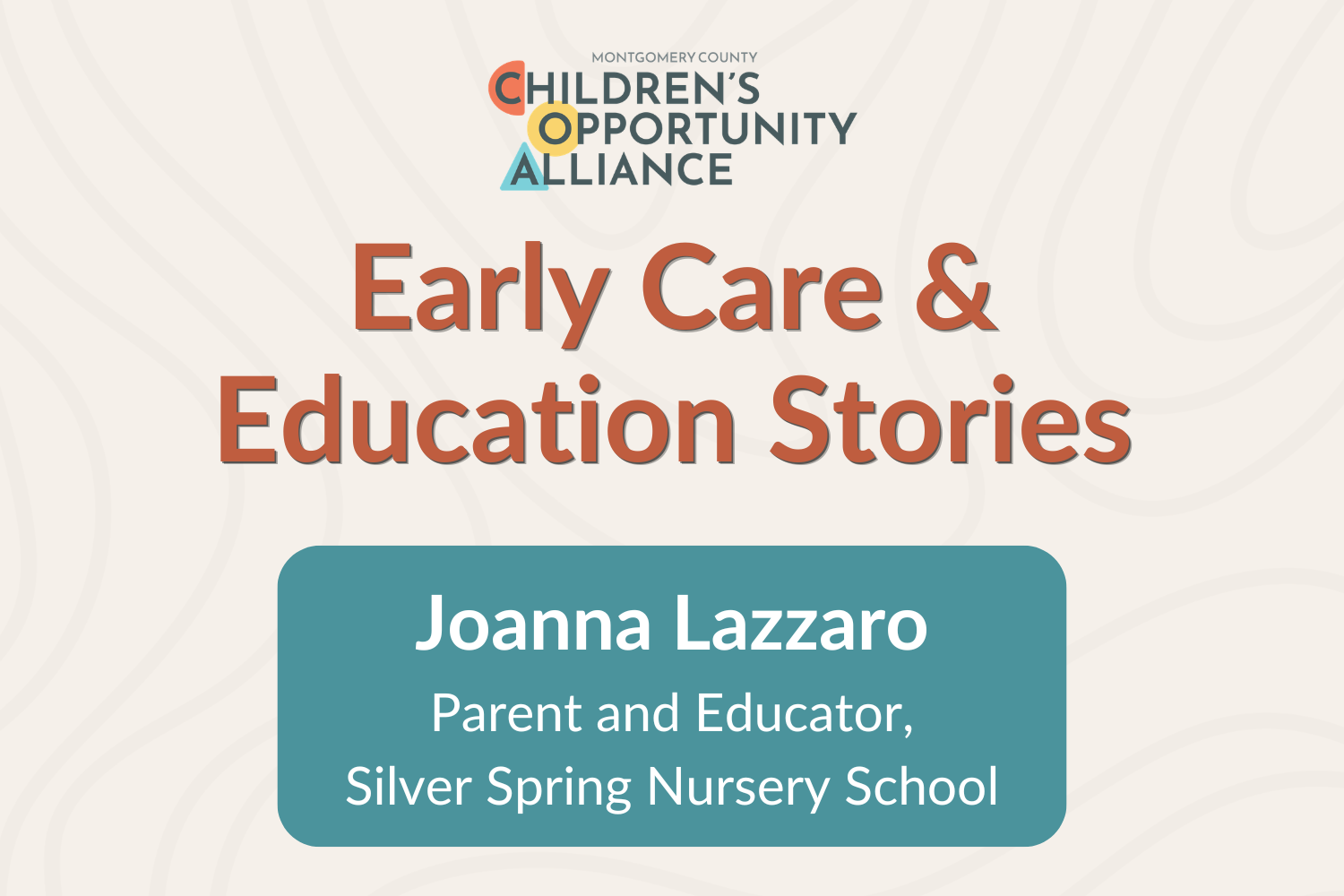 Joanna Lazzaro, Silver Spring Nursery School