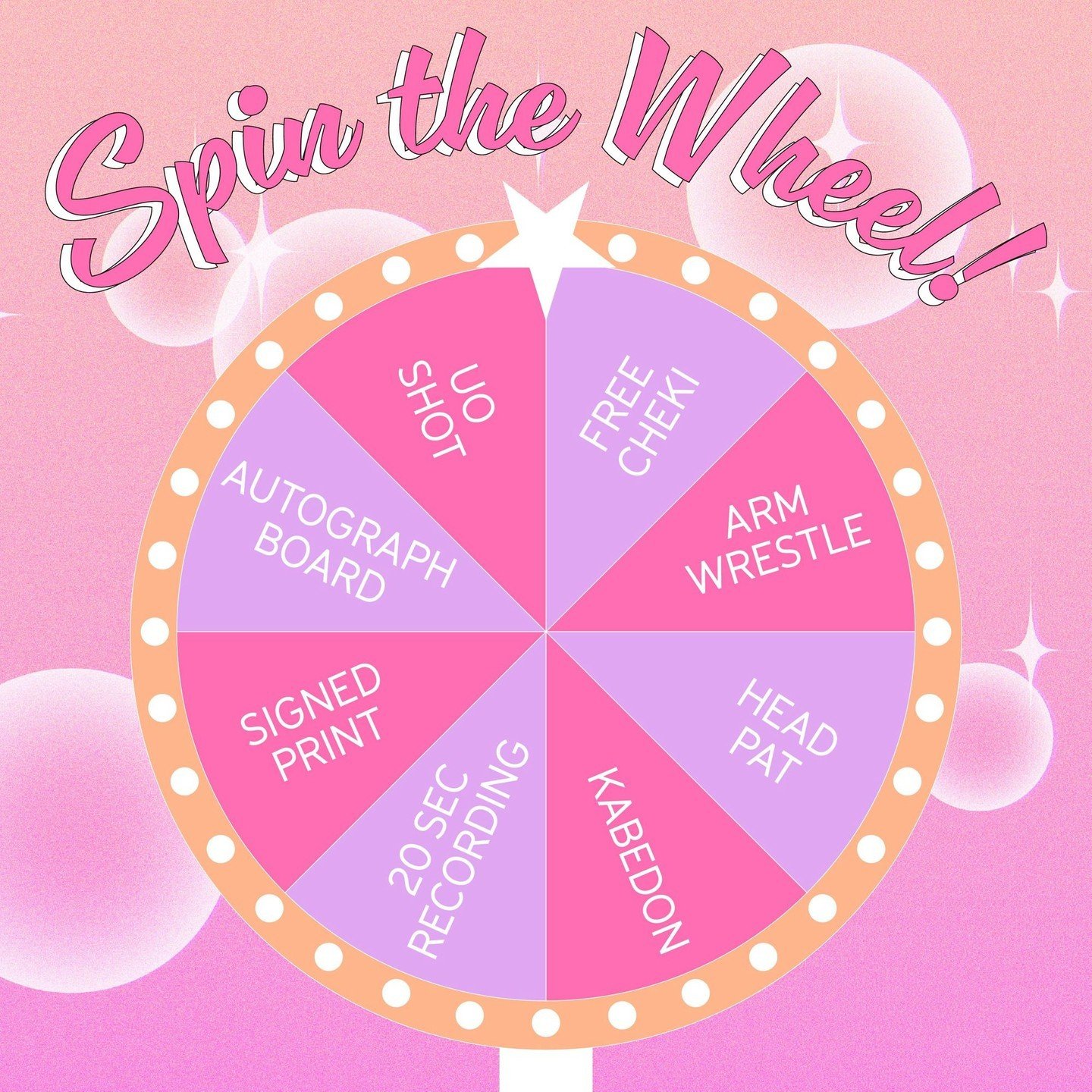 Step right up at Happy Hour! 🎁
Play our Spin the Wheel game for the chance to win some fun prizes at our Happy Hour Concept Bar event! Grab a token on the night for $10 🎊 

#idol #kaigaiidol #overseasidol #jpop #girlgroup #アイドル
