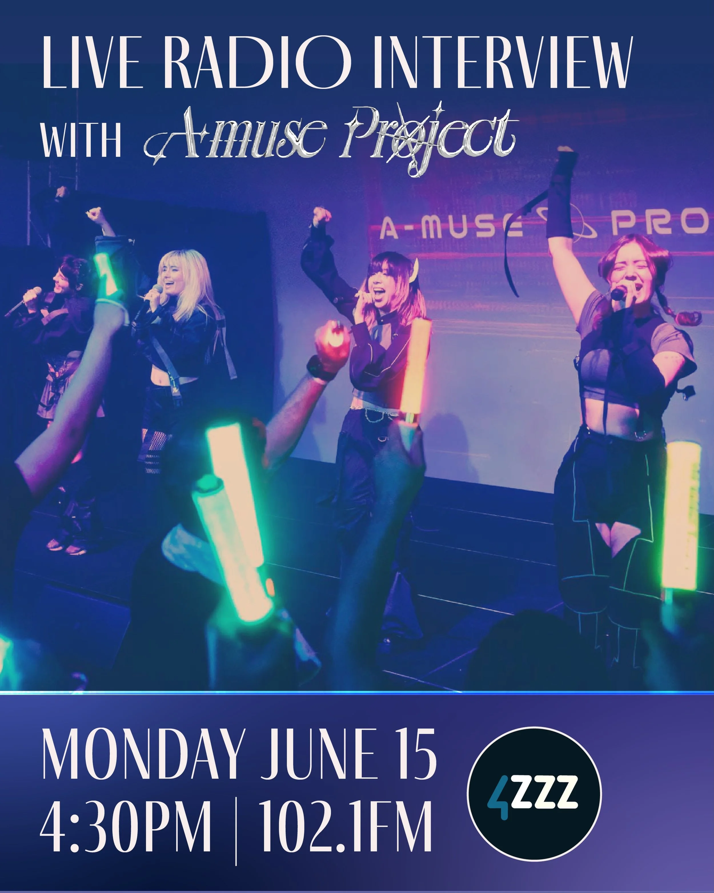 A-MUSE are stoked to announce that we will be appearing on @thehangover4zzz next Monday, 15th June at 4:30PM AEST! Join us as we discuss idols, wota culture, and the upcoming @zenbukiminoseida_zenkimi show at Crowbar ⚡️
#brisbane #idol #overseasidol 