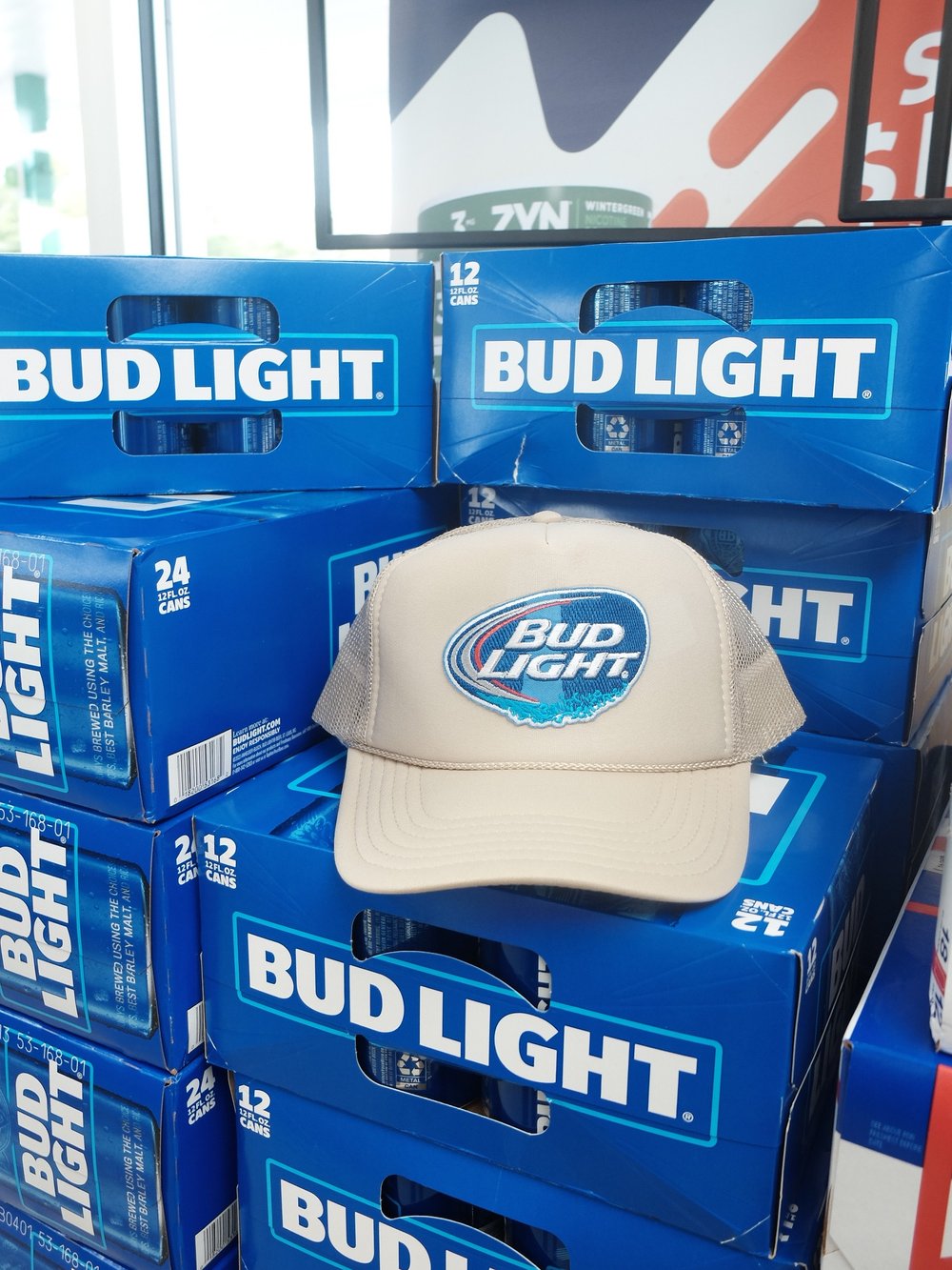 Bud Light Sublimated Trucker Hat