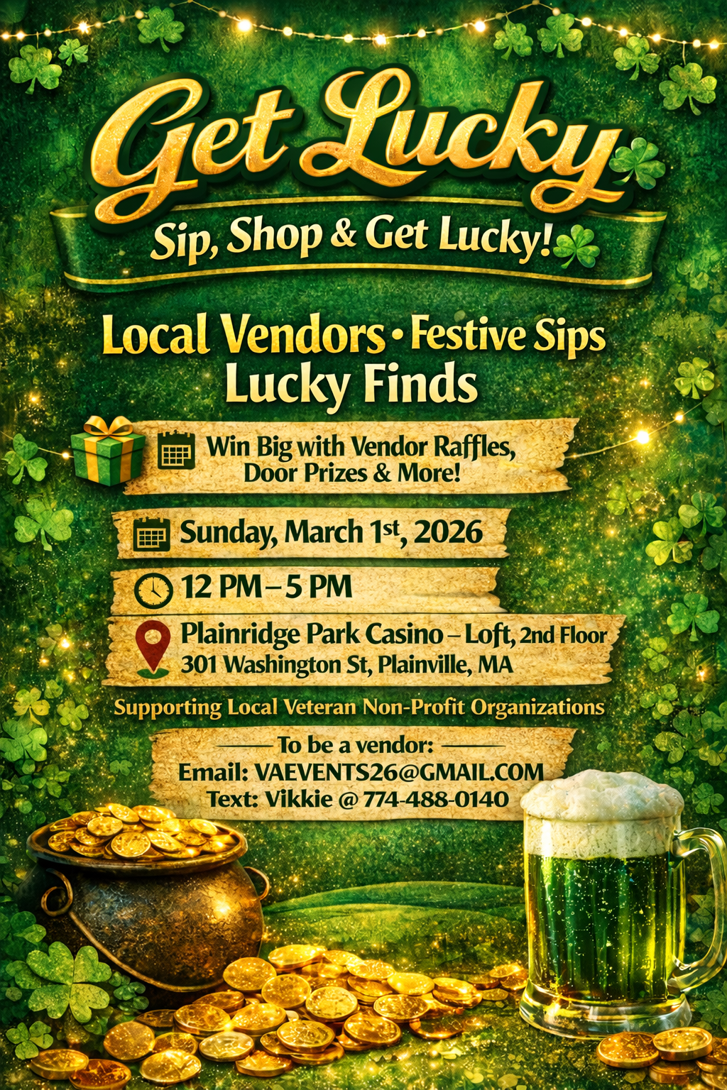 Get Lucky Sip & Shop