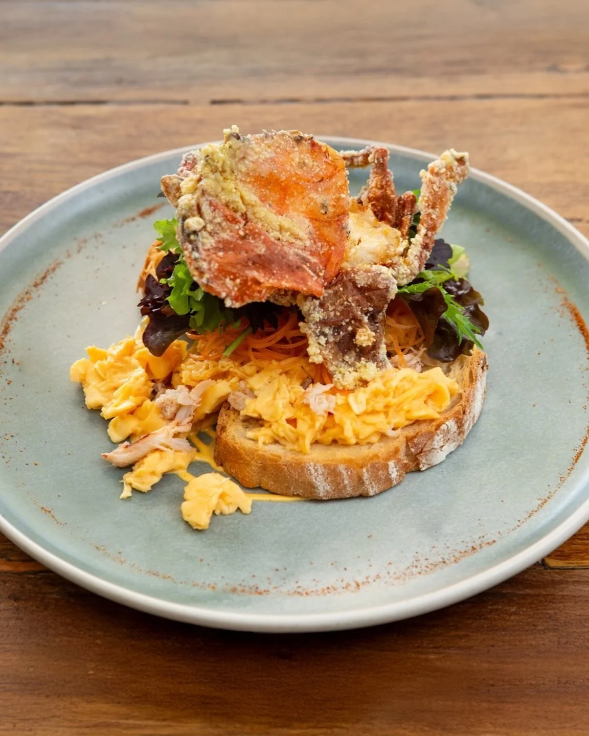 The dish Port Macquarie keeps coming back for &mdash; our Crab Scramble.
Crispy crab, silky eggs, massive flavour.
Trust us, you need this 🦀✨
#BloomPMQ #PortMacquarieEats #CrabScramble  BrunchGoals NSWFoodie CafeBreakfast FoodieFinds
