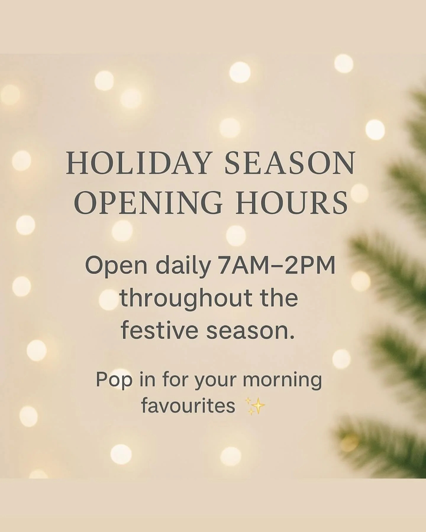 Hey Bloomers, we&rsquo;re open and serving this Christmas and Boxing Day✨