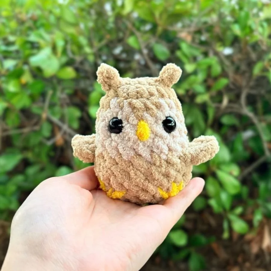 Little Owl Crochet Pattern (No sew!)