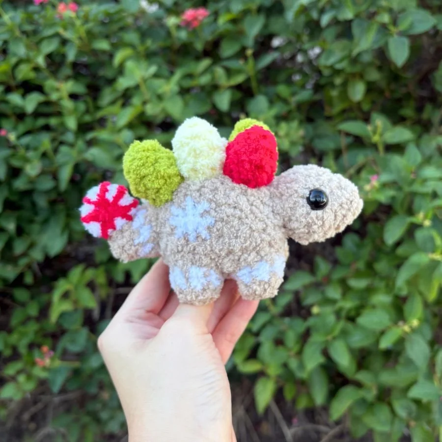 Gingerbread Stegosaurus (Free Pattern!)
