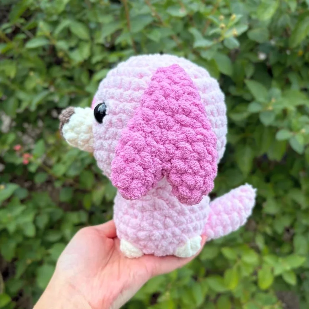 heart-shaped ears dog free crochet pattern