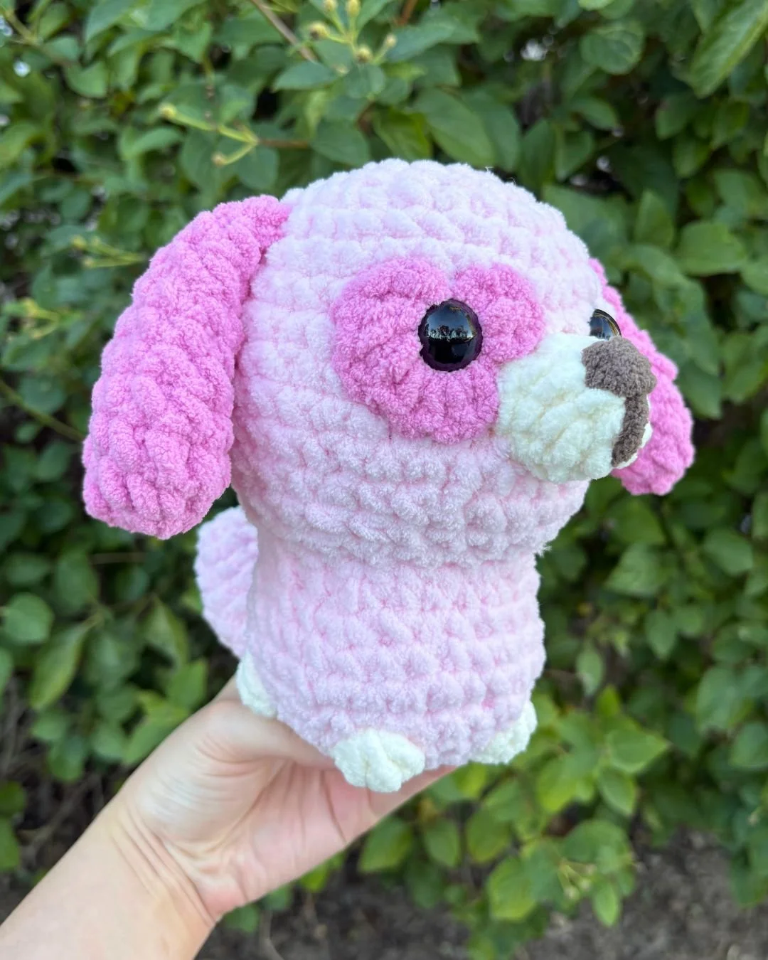 free crochet valentines dog pattern