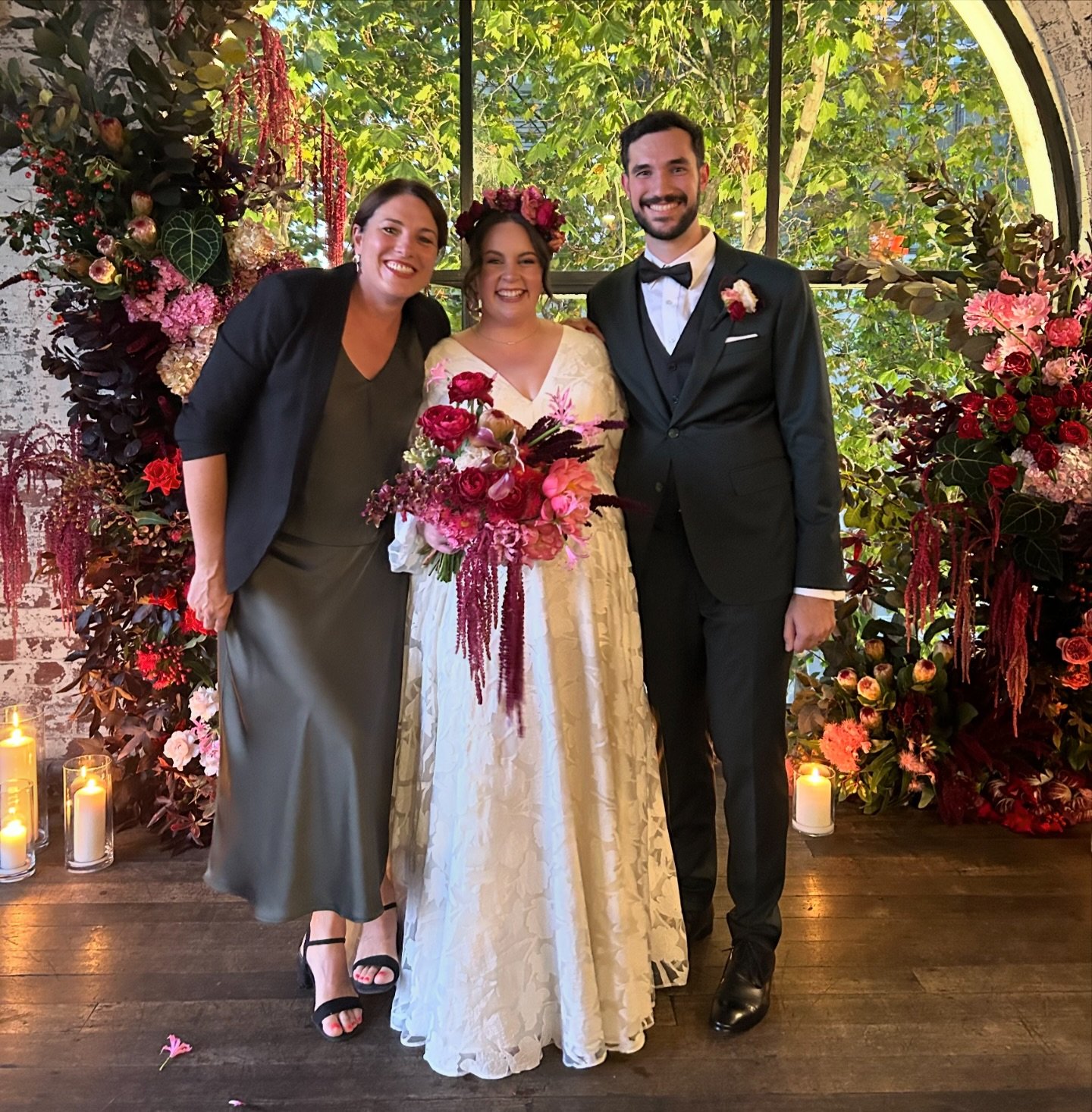 MARRIED! Phoebe and Tom are legit. Ten years after meeting for the first time in high school. I don&rsquo;t know what to talk about first- the incred florals, the live tunes or Phoebe&rsquo;s flower crown. Another example of doing your own thing and 