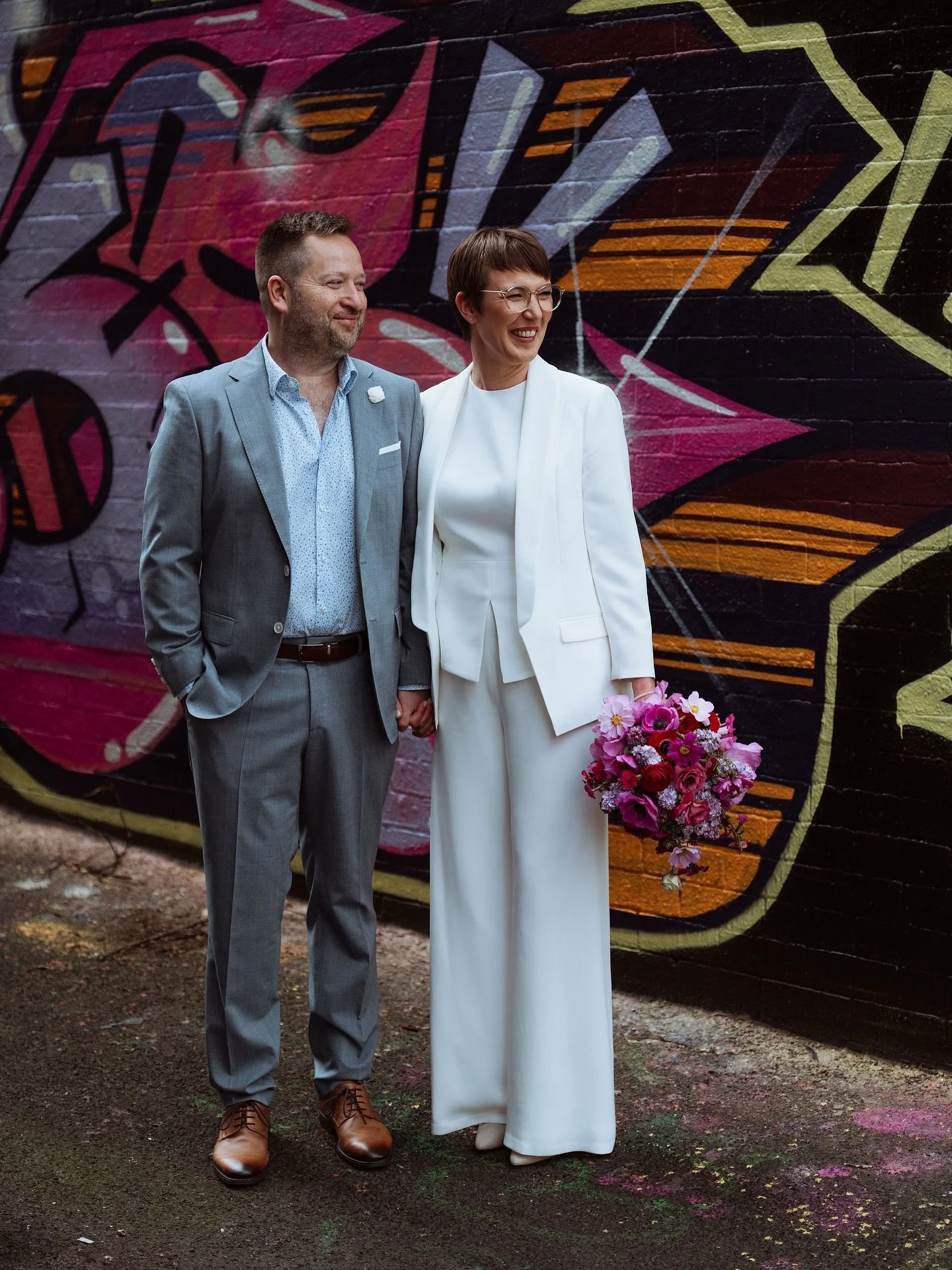 Volume 757 of things you do NOT have to do for your wedding, brought to you by Inka and Gerald:

- Wear a dress.
- Be married on a Saturday afternoon.
- Have 100 + guests.
- Settle for generic food and drinks. 
- Have a soulless ceremony. 
.
Make you