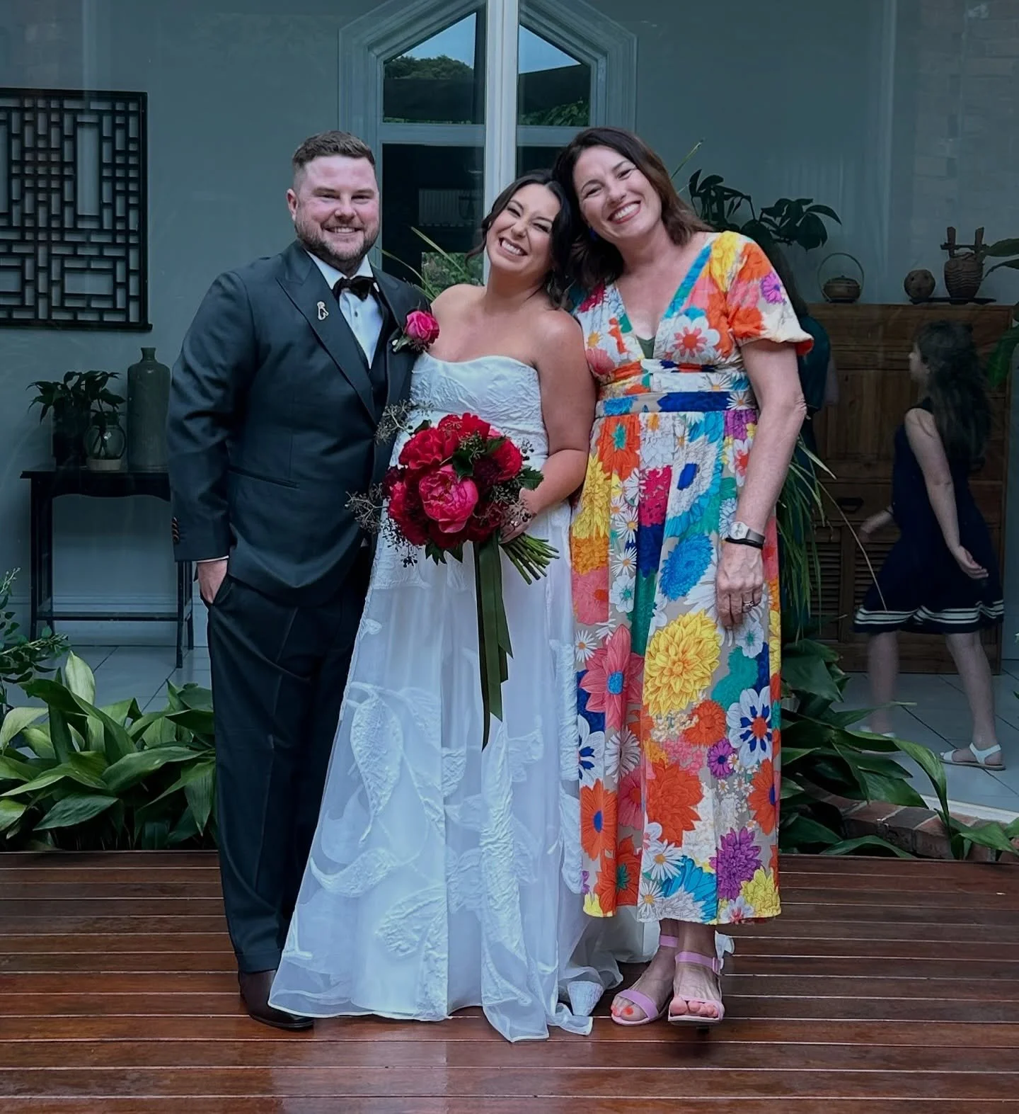 MARRIED! Lara and Shea met at wok. Lara opened her vows with ‘they say never date a co worker..’
.
In this case it was a beautiful leap of faith and today they were married, getting in juuust before their first child arrives. 
.
70 guests