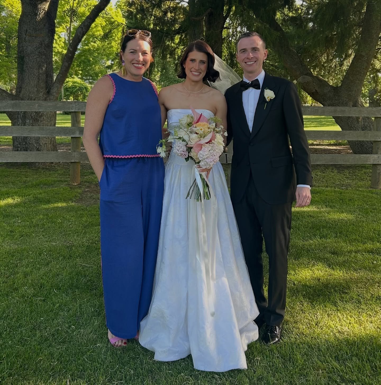 MARRIED!! Sienna and Sam made it official this arvo at one of my favourite venues and it was such a vibe. Great crowd, good fun, lots of lols. 
.
We kicked off with Sienna&rsquo;s Grandma rocking the aisle as a flower girl and finished with one of th