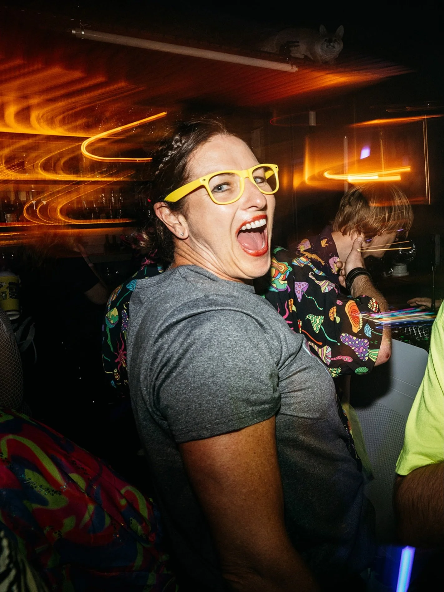 On Wednesday we had an industry party.
It was a tonne of fun. I had so many good chats and did a lot of dancing. Annnnd had a lot of wine. 
.
I was slower than a three toed sloth yesterday until LJ at @noisyritual resurrected me with hot chips and ha