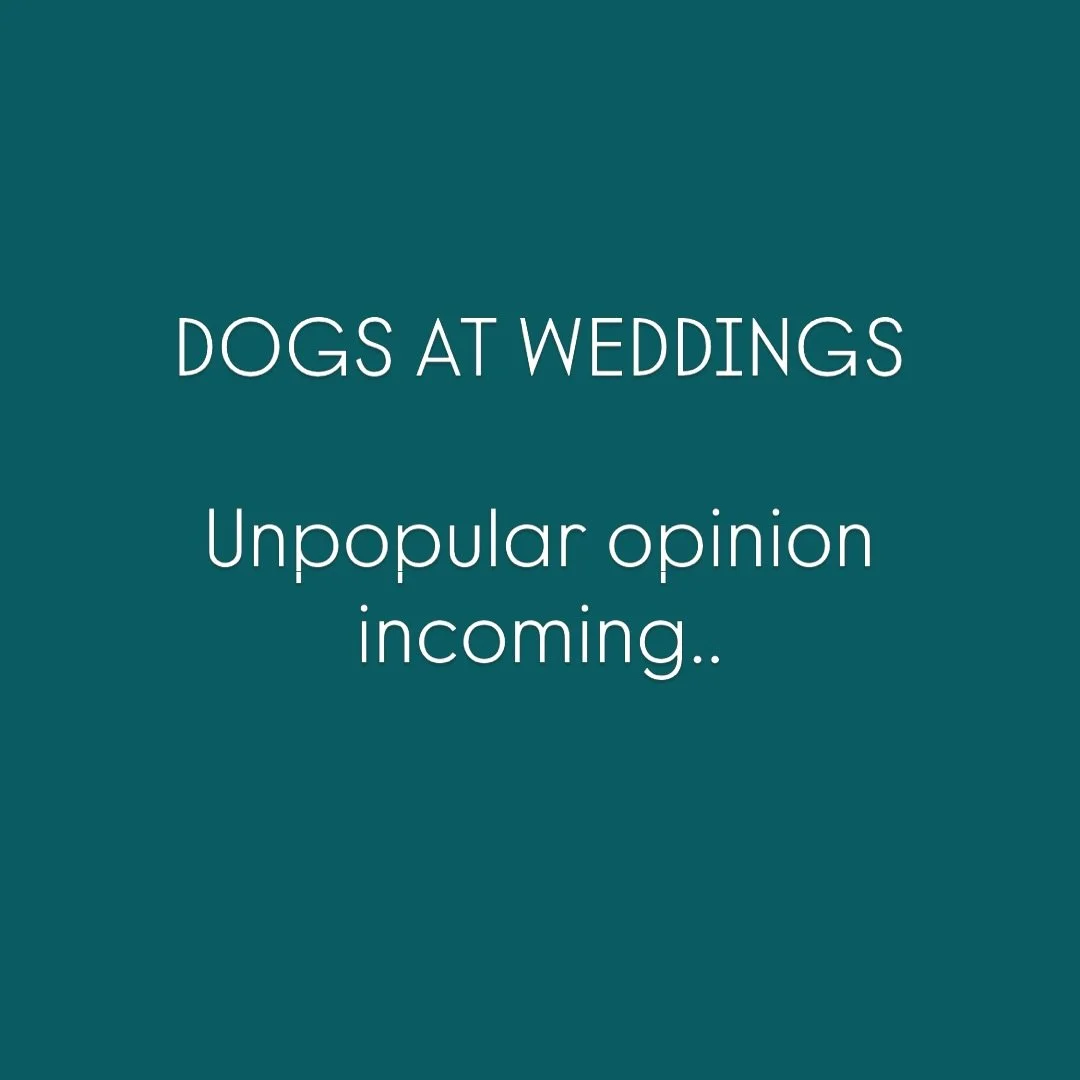 🐩 🐕 I preface this with how much I love dogs and in fact all animals (except bats, ugh creepy dirty little fckers).

Unless you&rsquo;re *certain* your pup will cope with the overstimulation at your wedding, it&rsquo;s worth a rethink. 

It&rsquo;s