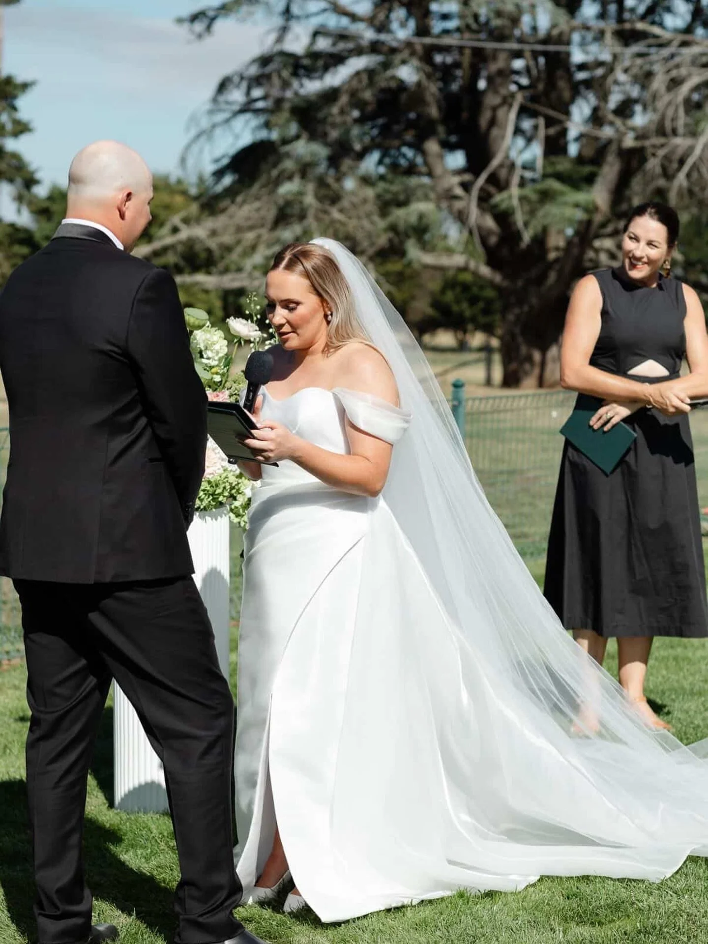 I watch on as couples smash their vows (that they were SO NERVOUS about) every weekend and my face allllways looks like this during. 
.
Always! But in my head I&rsquo;m saying &lsquo;seeeee, I told you you&rsquo;d be fine but you don&rsquo;t believe 