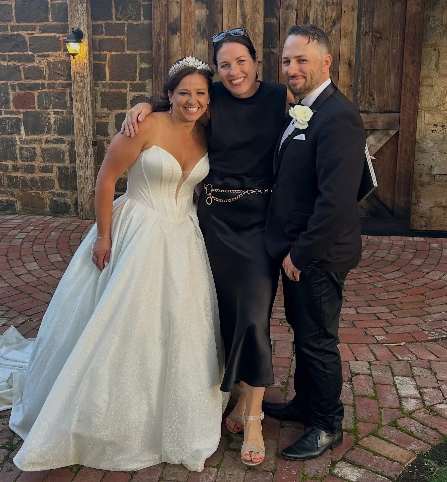 Liv and Nick are hitched and it was a complete extravaganza. From a horse drawn carriage to  a Stormtrooper to sparklers and smoke. 
.
Juuust before the ceremony the heavens opened with an intense rain storm. Ten mins later it passed and we went agai