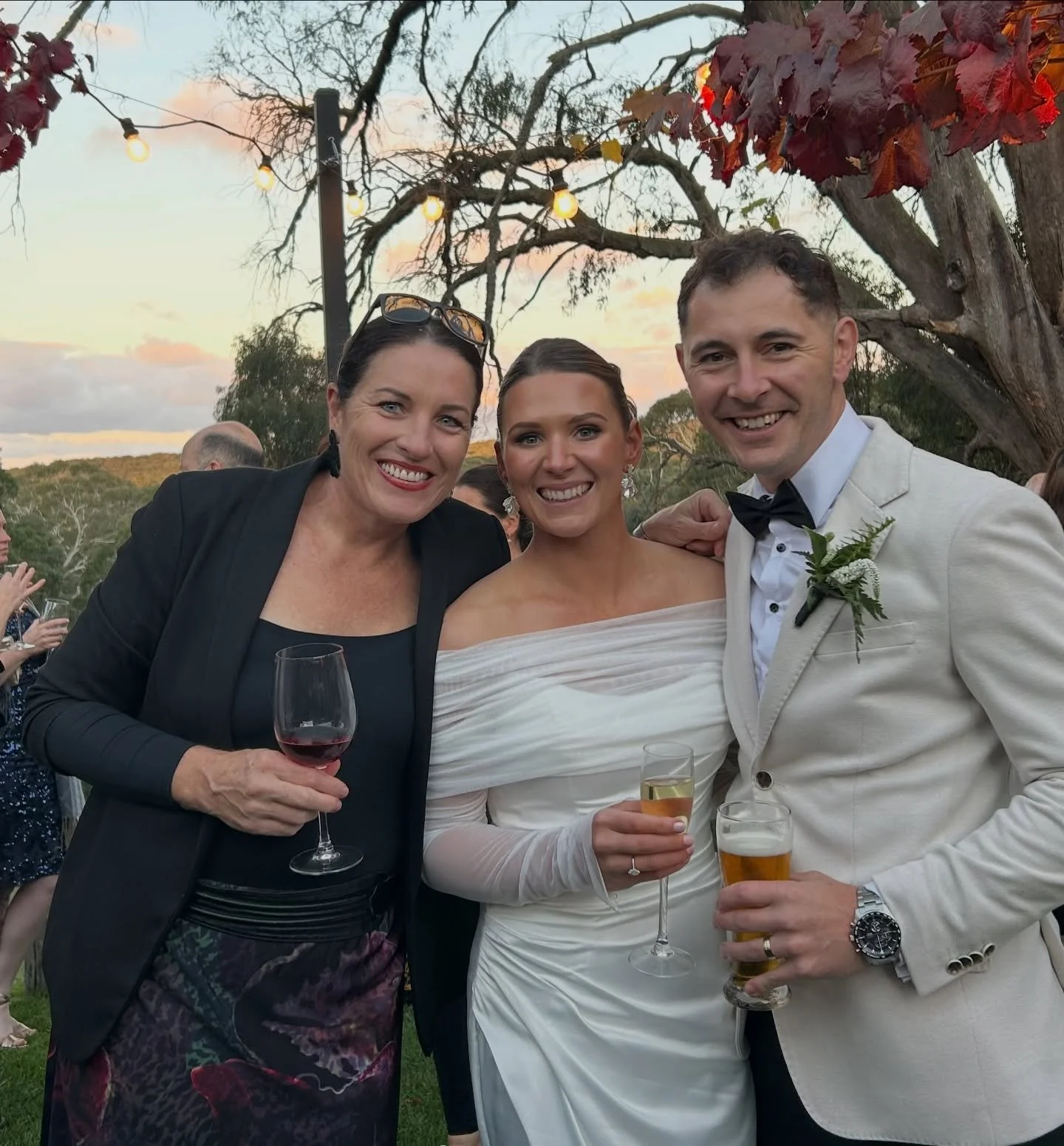 Happy Wedding Day to these two! Haylee and Matt locked down their many years together today, making it official at the prettiest time of year out in the Macedon Ranges.
.
Matt walked in to AC⚡️DC with his crew. The girls were sung in by quintessentia