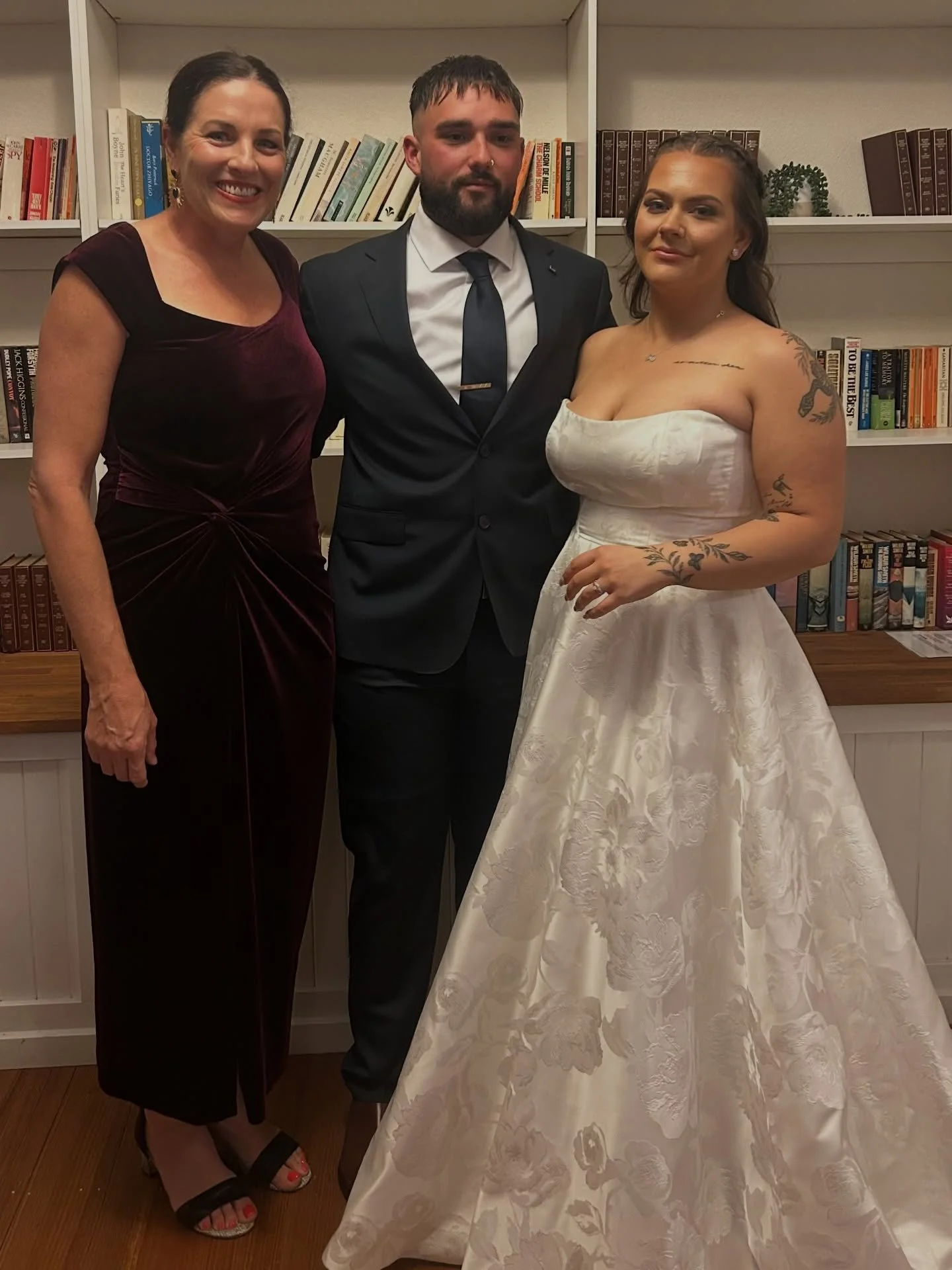 Last night guests gathered for Tay and Brayden&rsquo;s engagement party- which became a surprise wedding. I LOVE a surprise wedding! The energy is just massive and I&rsquo;m so here for that.
.
The shared personal vows at their first look. It was a s
