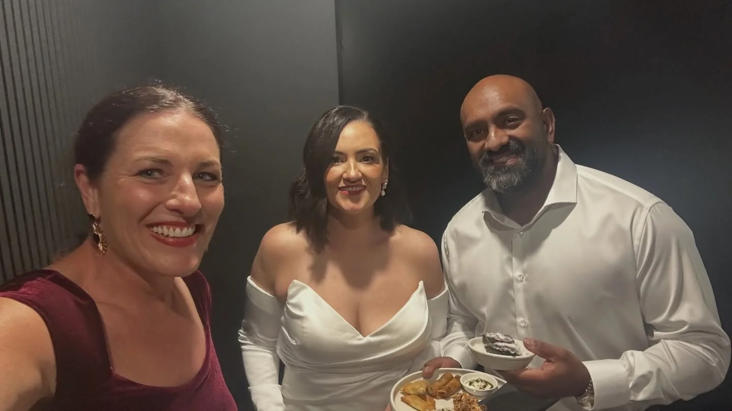 Yesterday I married Lisa and Vin and it was a special kind of beautiful chaos as their 3 yr old almost stole the show. 
.
Their red and lilac palette was gorggggeous. The floral adornments in that iconic Panama window were so, so stunning. 
.
Lisa wa