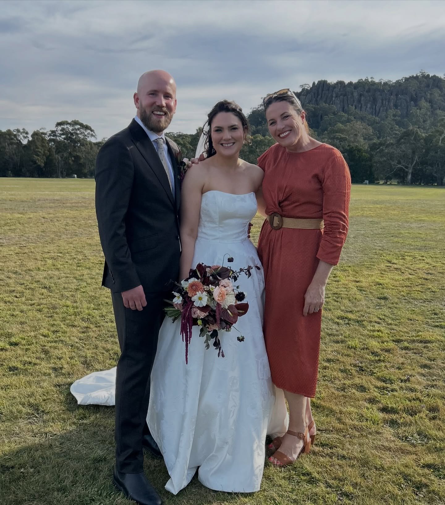Em and Steve are married! With Hanging Rock as a backdrop, in front of their favourite people they rounded out what has definitely been a really good chapter of life of late. 
.
They met in high school and reconnected years later. Their first date wa