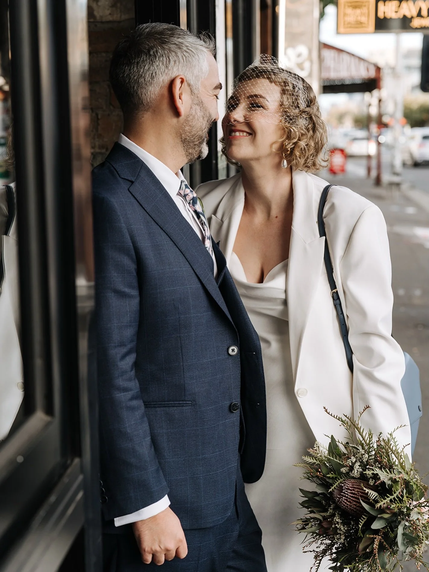 Happy 1st Anni to these two absolute GEMS! We packed a tonne of guests into a small space for their ceremony and the energy was off its head. 
.
There were many laughs and a few tears up in the cockpit - as there should be. Sarah posted some ceremony