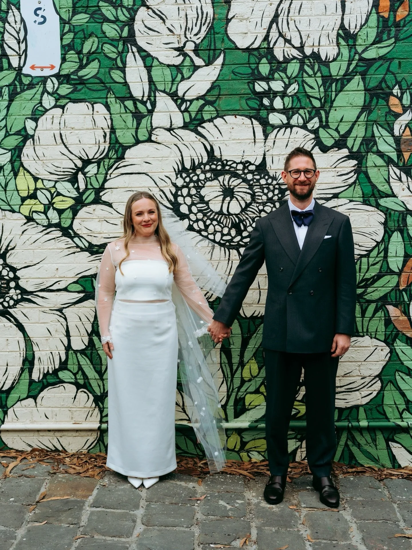 When the streets surrounding your wedding venue provide the perfect photo backdrops. 
Nice one Collingwood! 

Tom and Laura captured before arriving together to walk the aisle together at their ceremony. 

I&rsquo;m so here for pre wedding hangs with