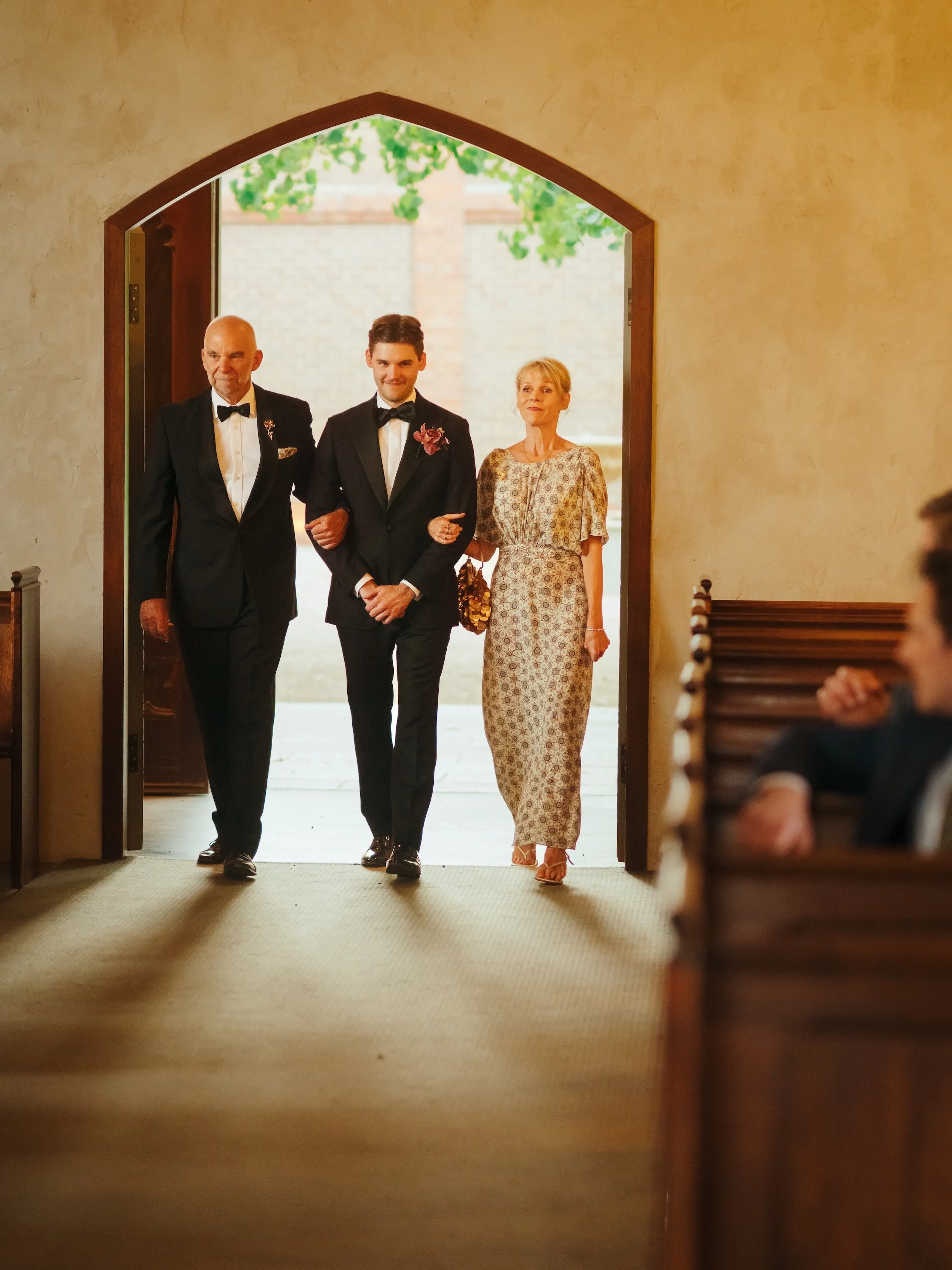 What if you both walked the aisle? 

It&rsquo;s a thing- and it&rsquo;s brilliant. 

Captured at their wedding Nick walked the aisle with his folks before Em did with hers.
.
He was well and truly in place ready to watch Em arrive. The moment was the