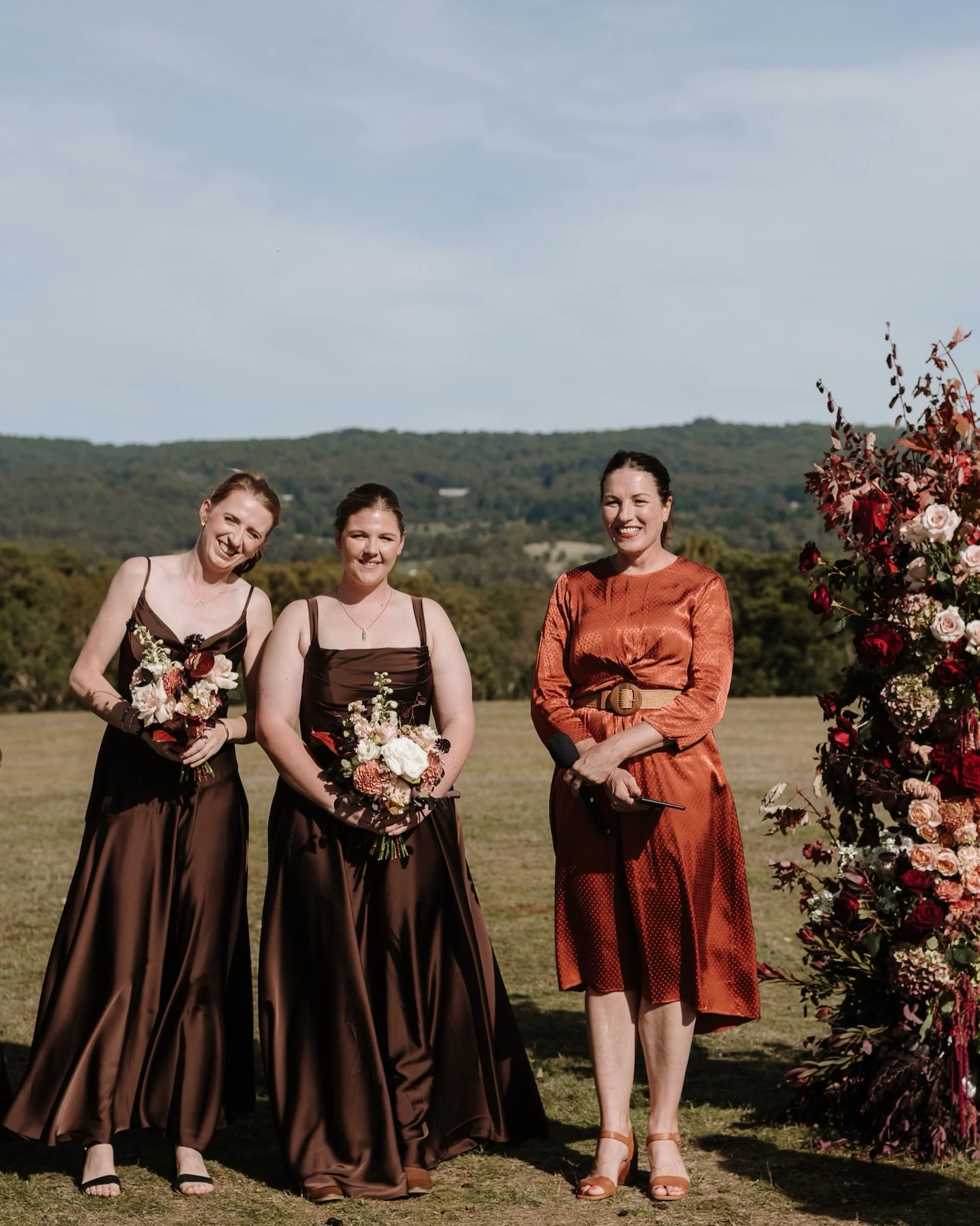 One of my favourite parts of the ceremony- the entry. I love watching the faces of the guests, the wedding party and the waiting partner. 
.
Everyone worries about it being nerve wracking walking the aisle but it is the softest audience EVER so enjoy