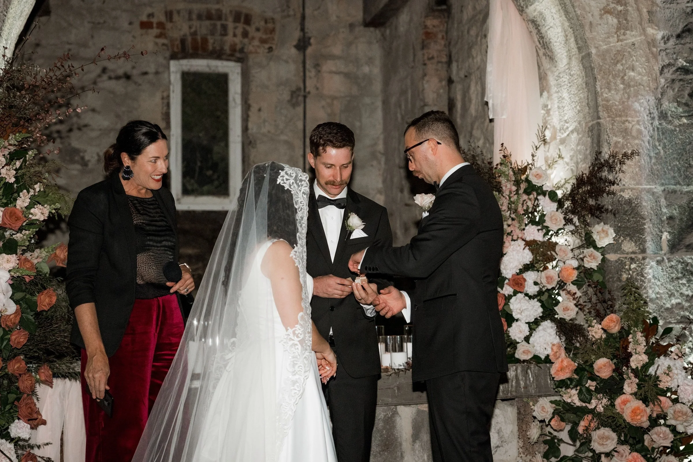 Ceremony moments with Liv and Aiden. 

A romantic Winter wedding within the walls of the old Paper Mill by candlelight 🕯️ ❤️ 
.
.
@weddingsbyheston 
@ninebysixteen.content 
@provenance_weddings 
@posy.place
@embrace_bridal
@glossandglow.bridal
@cait