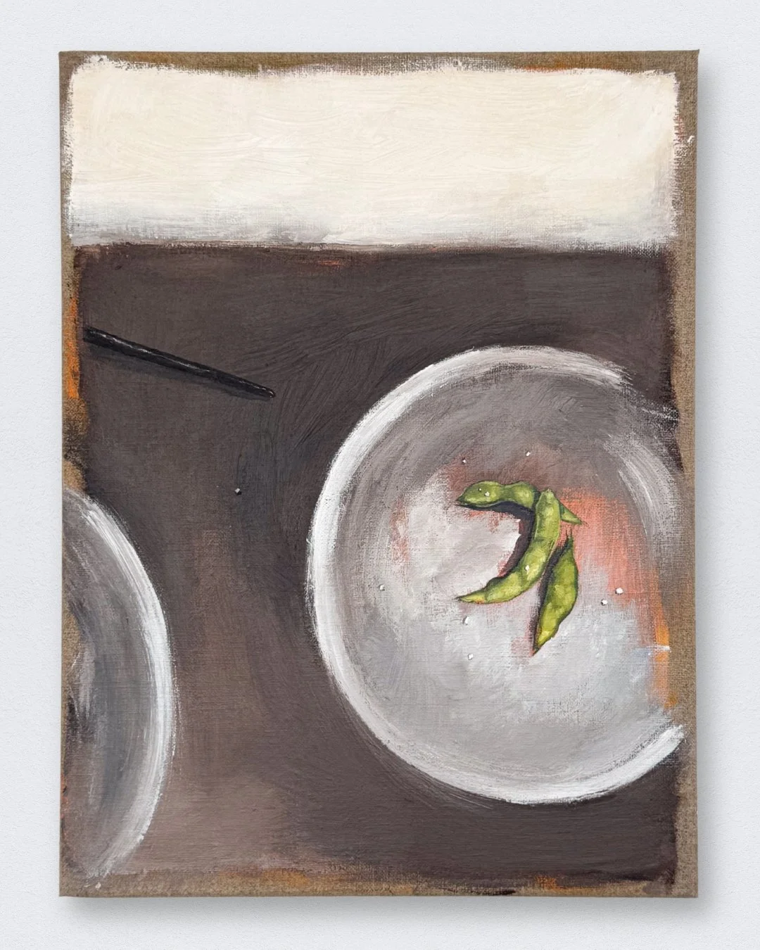 Beans,2026. Acrylic,oil/Linen canvas - 30x40cm. Framed