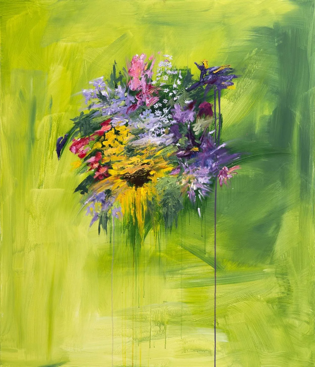 Mixed feelings,2023. Acrylic,oil/canvas - 120 x 140cm