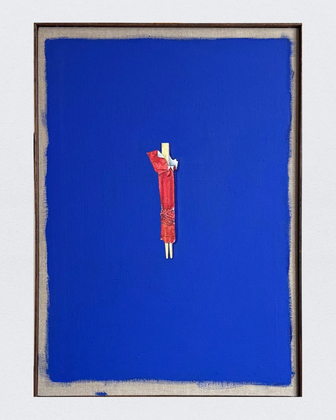 Met twee in een zakske,2025. Acrylic and oil/Linen canvas - 50x70cm/On request