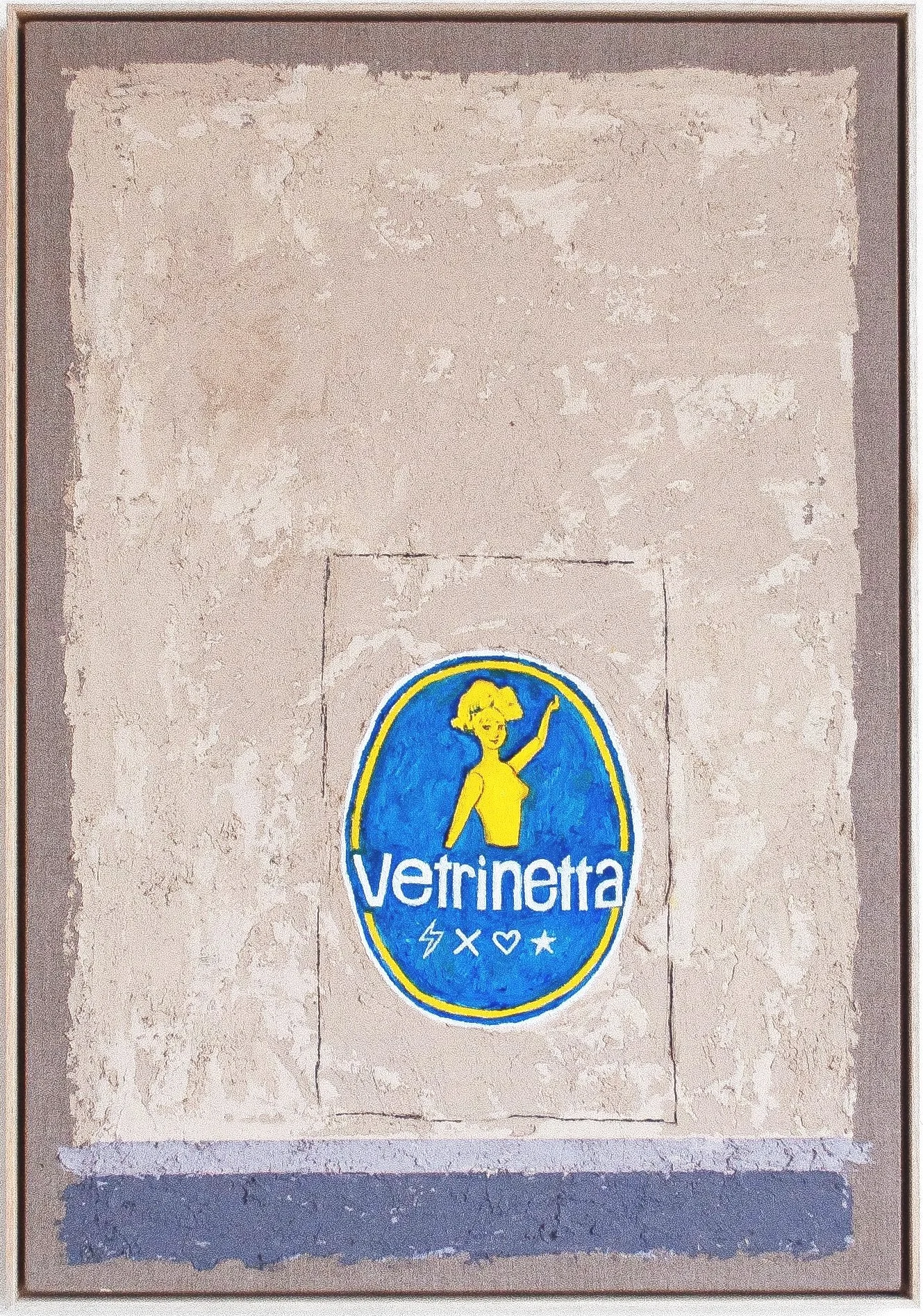 Windowshopping,2024. Acrylic,oil/Linen canvas - 55 x 80cm. Framed