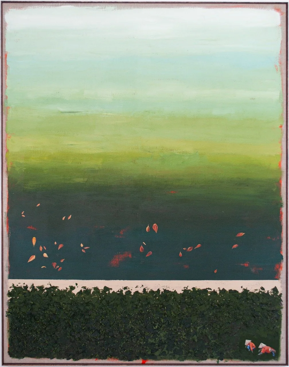 The Workers,2025. Acrylic,oil/Linen canvas - 140x110cm. Framed/sold