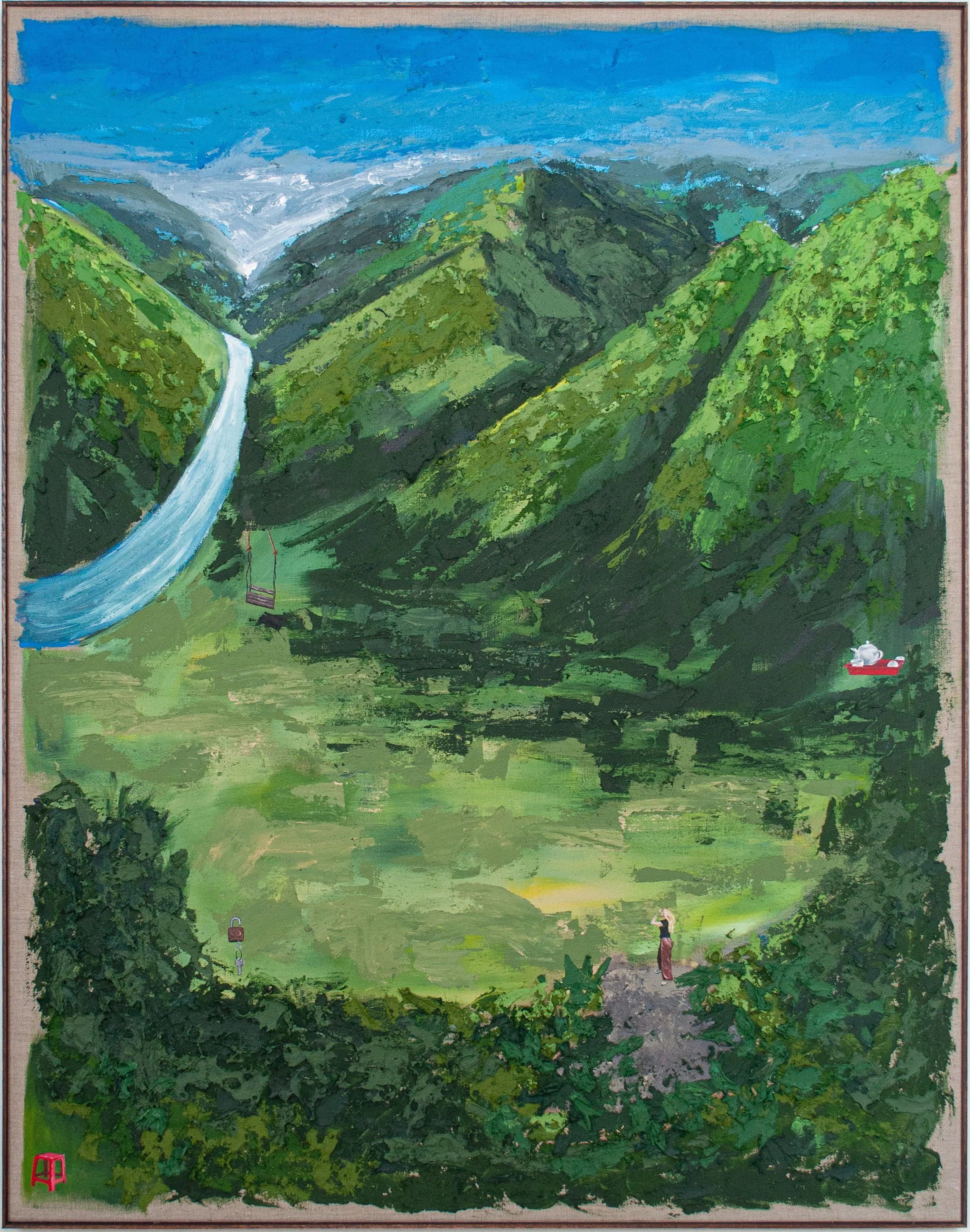 Ha Giang View,2025. Acrylic,oil/Linen canvas - 140x110cm. Framed / Sold