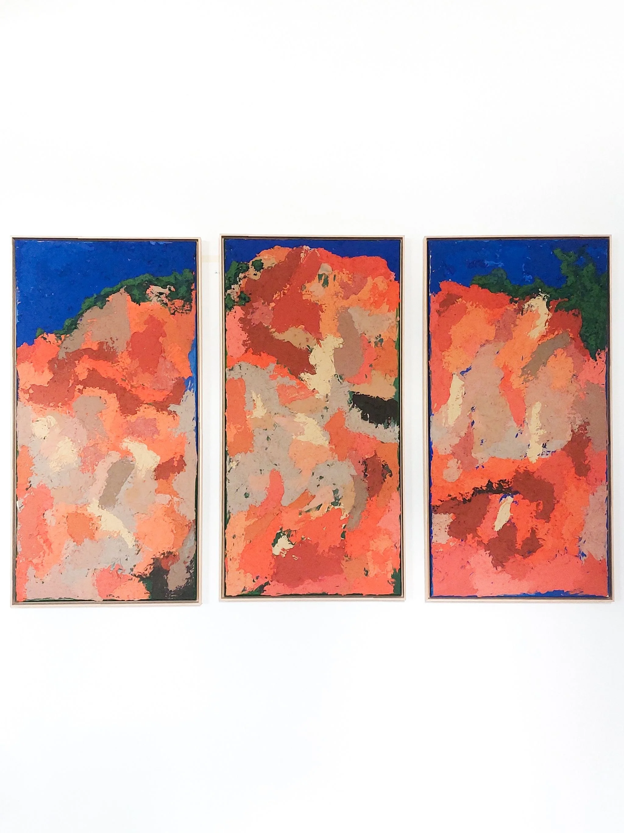 Fairy walk,2024. Acrylic/Linen canvas - 3x/ 50 x 100cm Framed