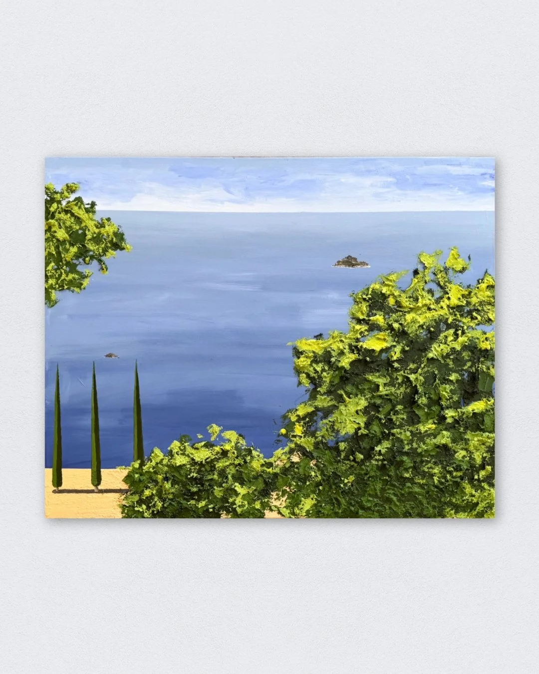 Beach Cala Pola,2026. Acrylic/Linen canvas - 81x65cm. / Sold