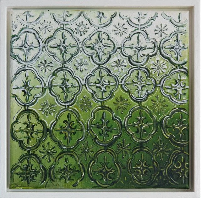 Privacy,2024. Acrylic,oil/canvas - 40 x 40cm. Framed
