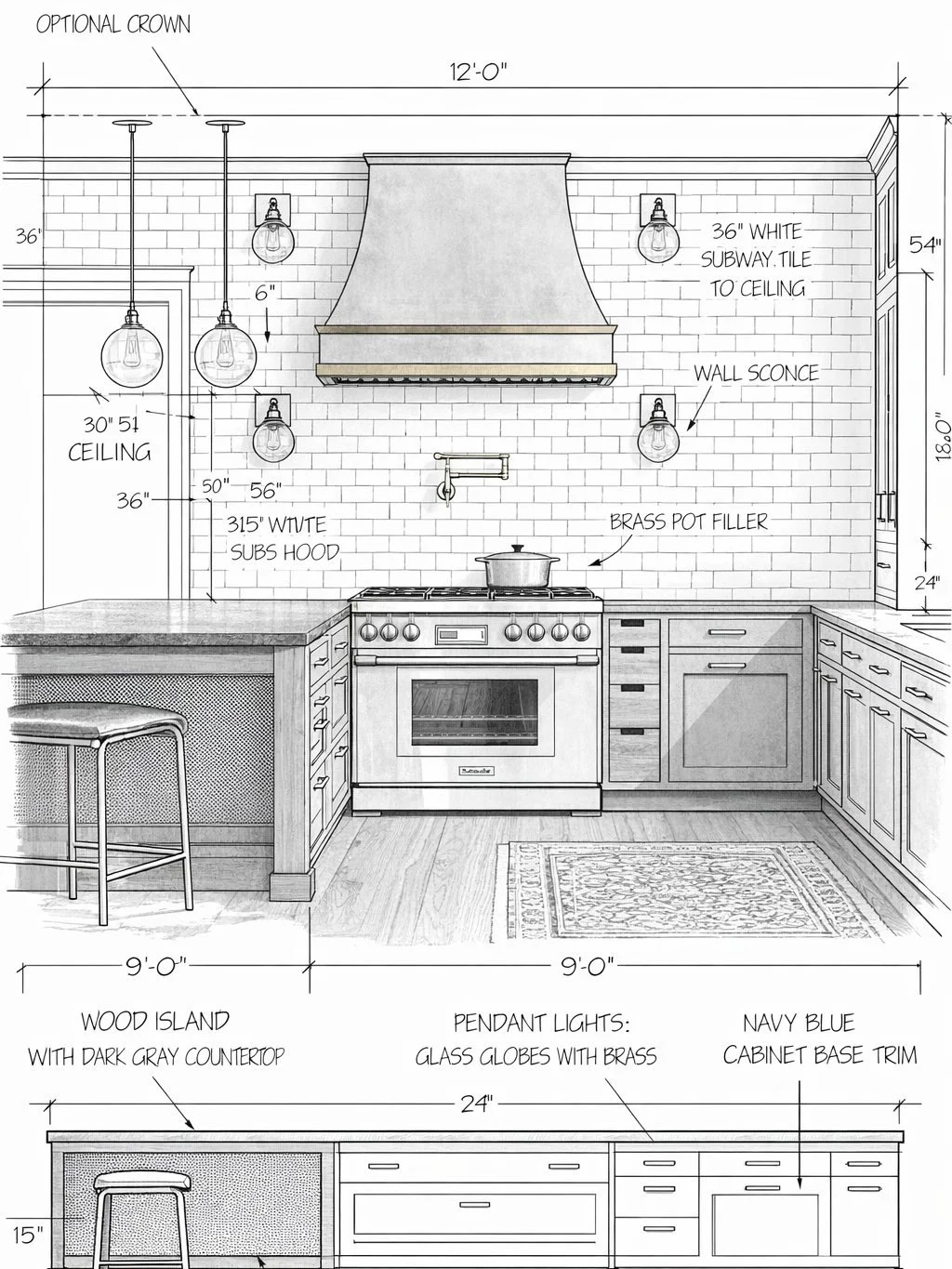 This kitchen began with a vision and is now taking shape through thoughtful design and intentional selections. From layout to finishes, every decision is made to create a space that&rsquo;s both functional and beautiful.

AI allows our clients to vis