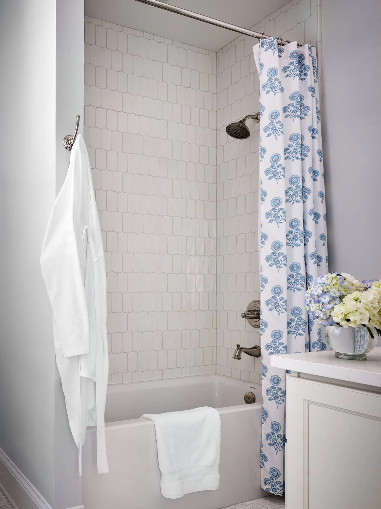 South Park bathroom renovation 🩵

Every element carefully selected to create a space that feels both beautiful and functional, with unique tile work, soft blue accents, and timeless finishes.
