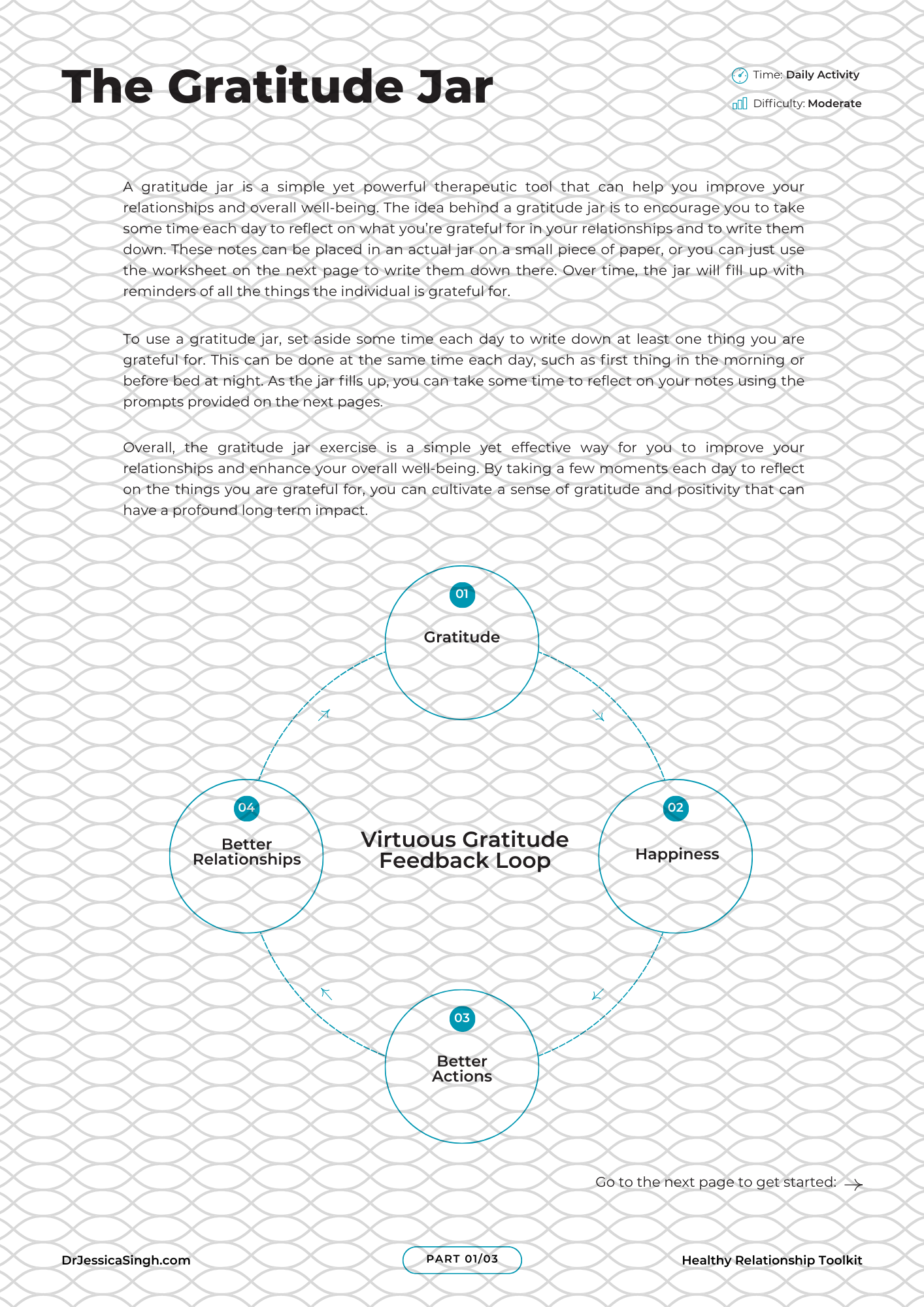 The Gratitude Jar Worksheet