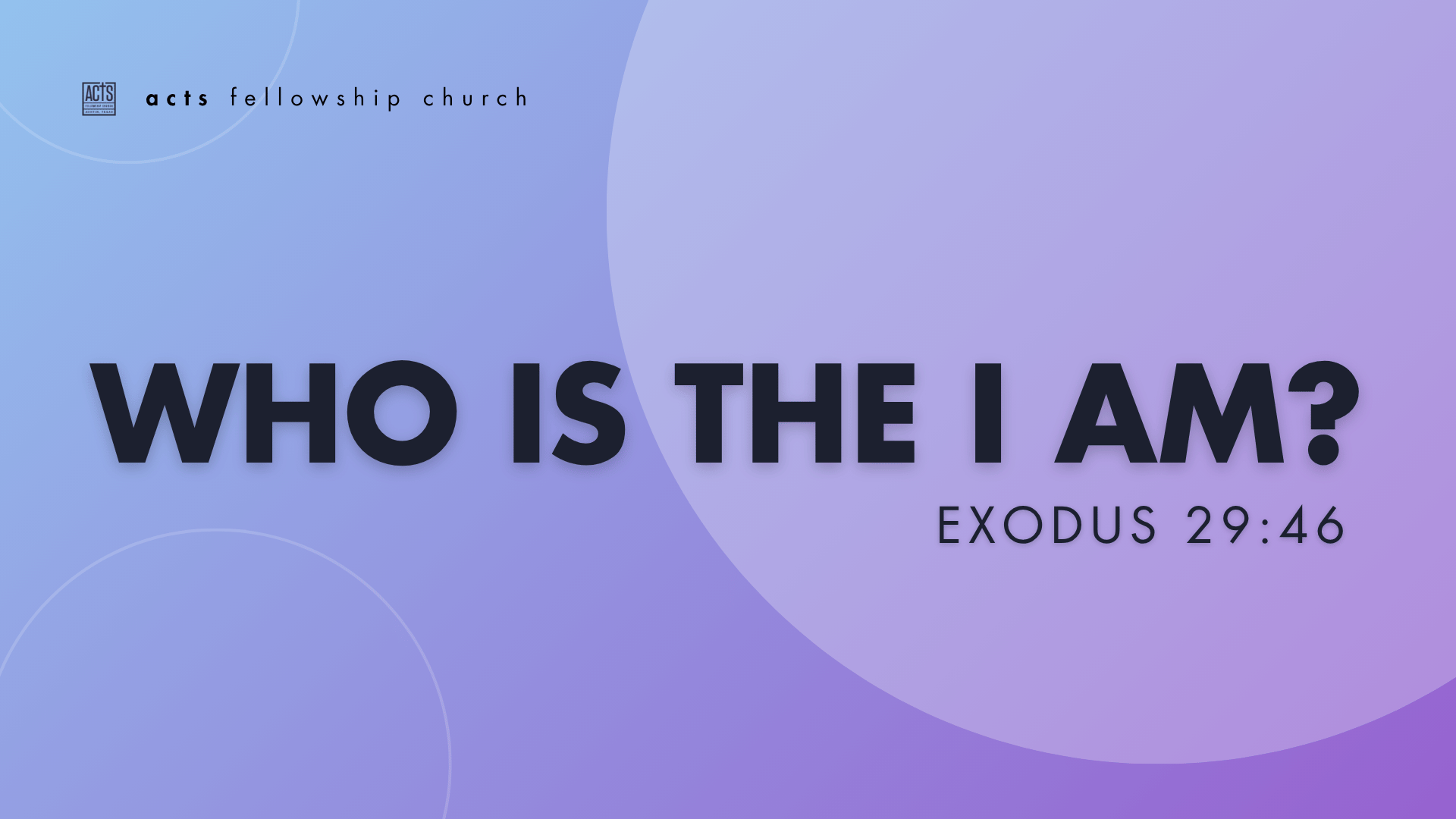 Who is the I Am?