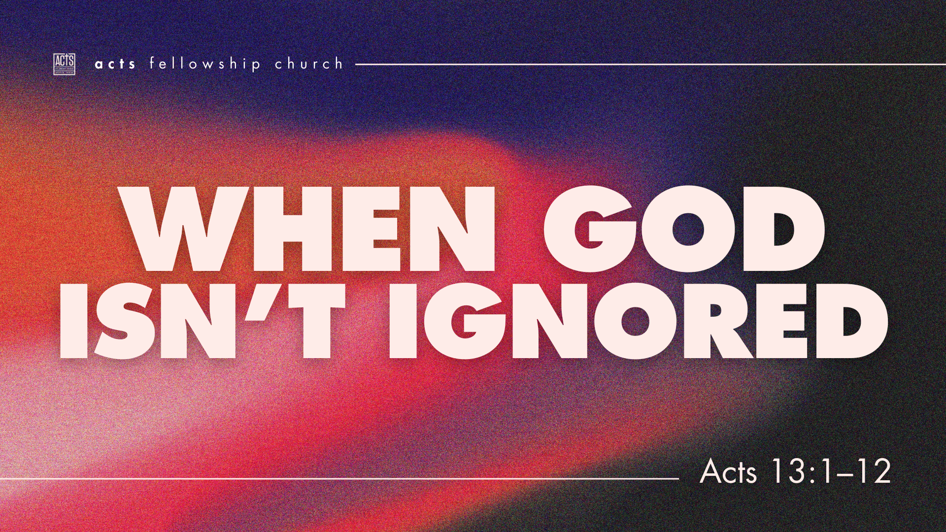 When God Isn’t Ignored