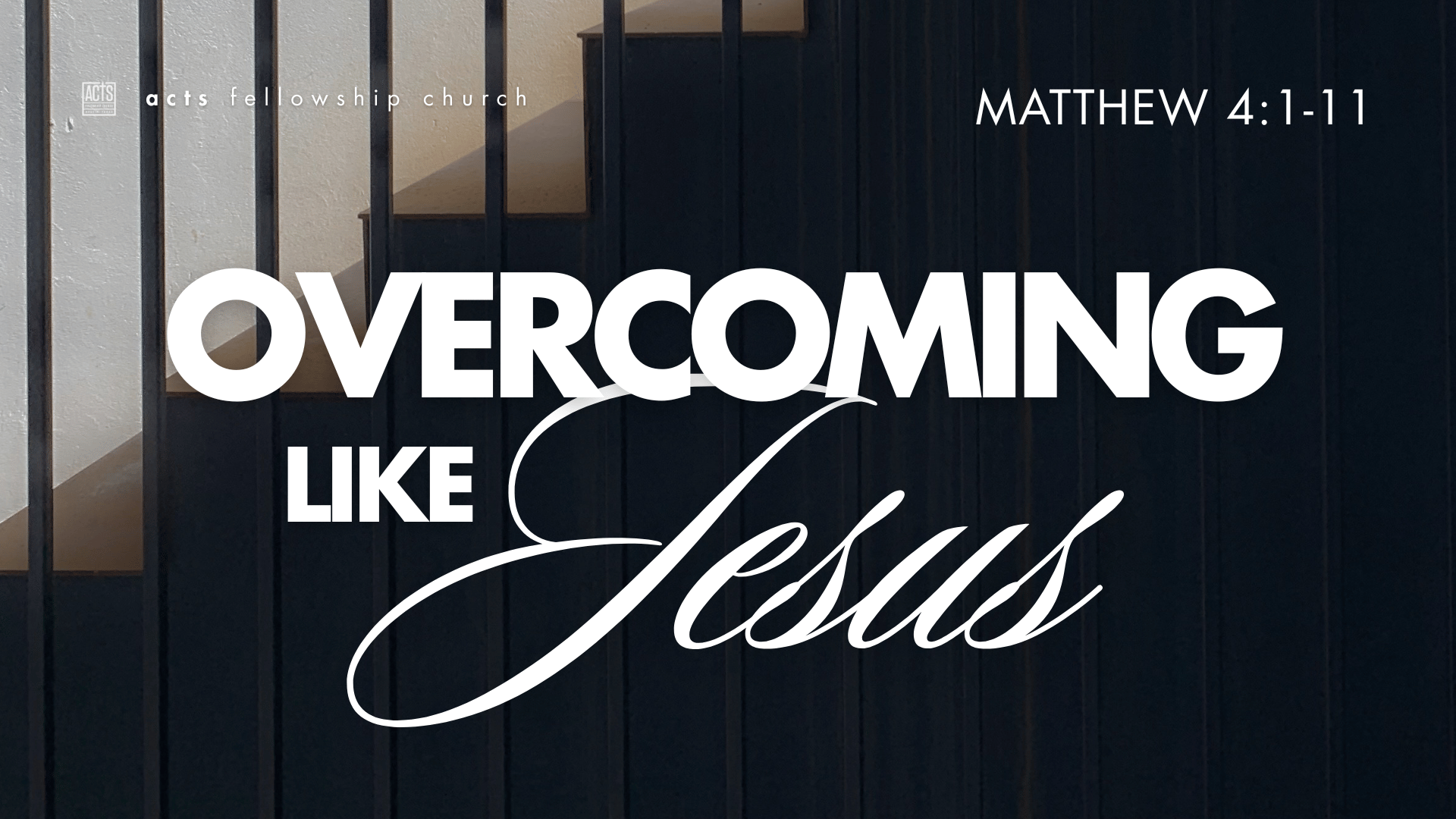 Overcoming Like Jesus