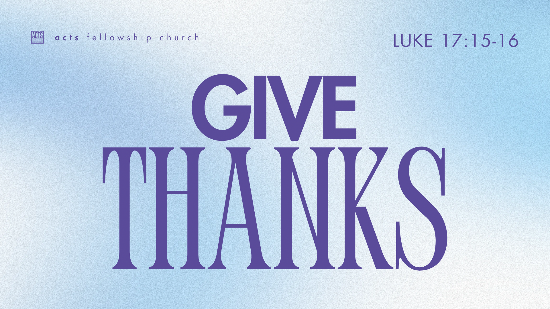 Give Thanks