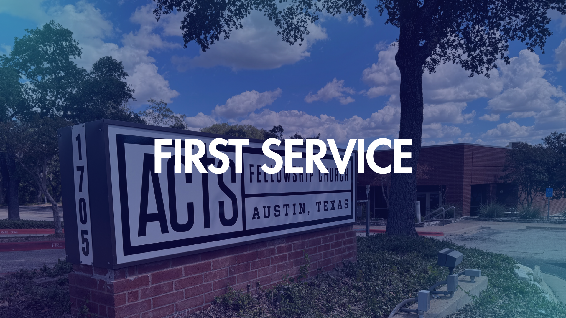 First Worship at New Building