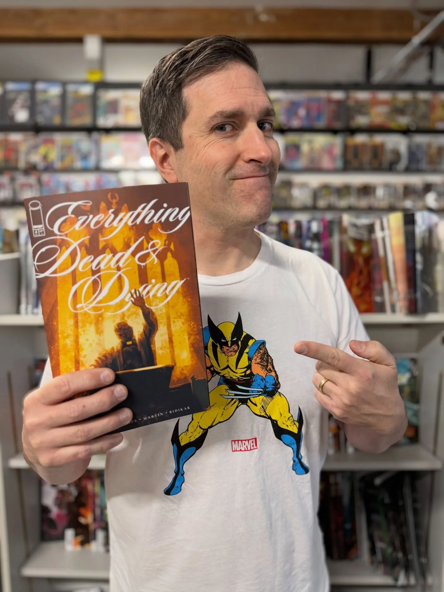New Comic Book Day Staff Picks 12/17/25

Chris: Everything Dead &amp; Dying 4
Aaron: Exquisite Corpses 8 + w0rldtr33 17
Scott D: Alien vs Captain America 2
Jose: Planet She-Hulk 2 + Absolute Flash 10
Anderson: Harley Quinn vs Zatanna 1
Scott P: Super