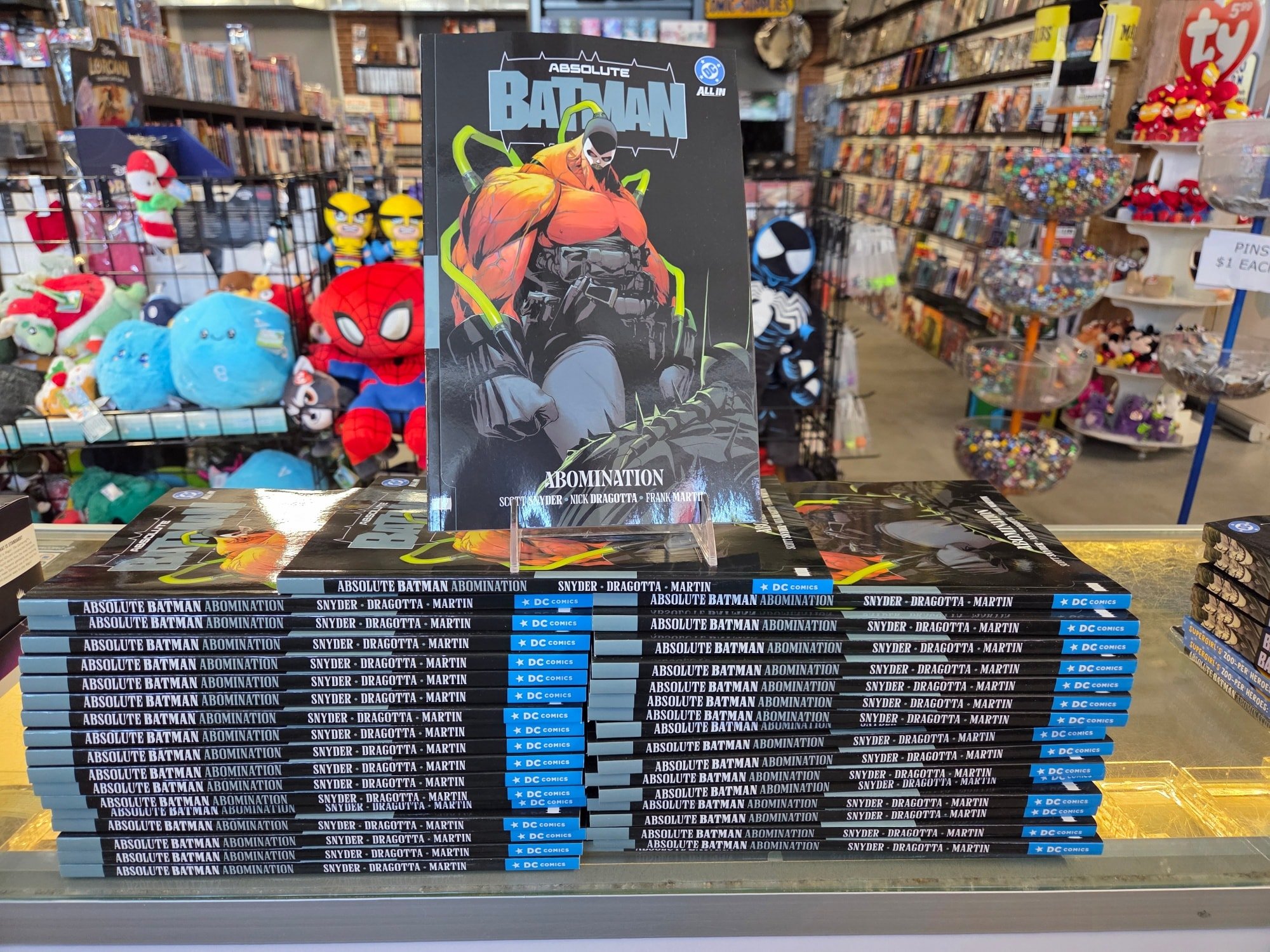 Trade waiters Absolute Batman Volume 2 is out Wednesday! Batman vs Bane! These won't last long! We should have Volume 1 back in stock soon! We can't keep the Absolute books in stock!!!